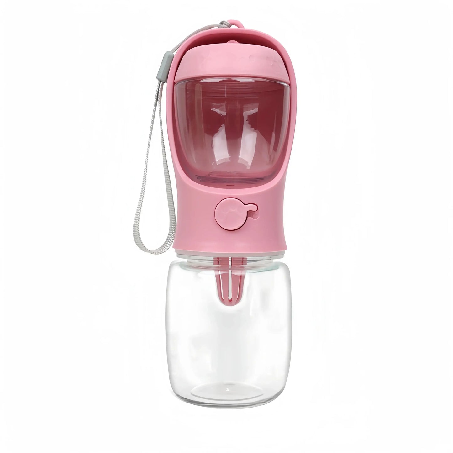 Portable Dog & Cat Water Bottle with Food Storage, Outdoor Travel Feeder Bowl