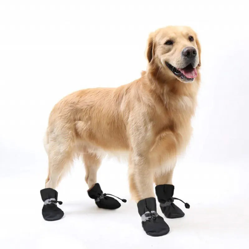 4pcs Waterproof Winter Pet Shoes Anti-slip Boots for Small Dogs/Cats