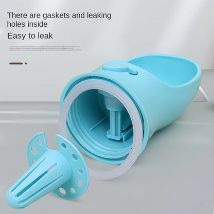 Portable Dog & Cat Water Bottle with Food Storage, Outdoor Travel Feeder Bowl