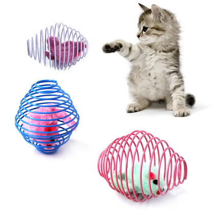 Stretchable Cat Toy Balls, Interactive Rolling Toys for Kittens