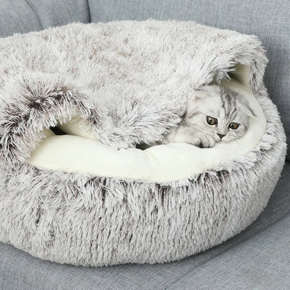 Cozy Plush Cat Bed