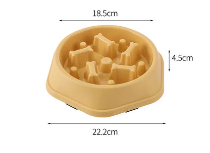 Feed Bowl for Cats & Dogs, Anti-Choking, Non-Slip, Multiple Colors & Shapes