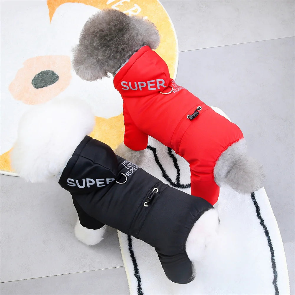 Winter Dog Jumpsuit, Waterproof Warm Coat for Small Dogs & Chihuahuas