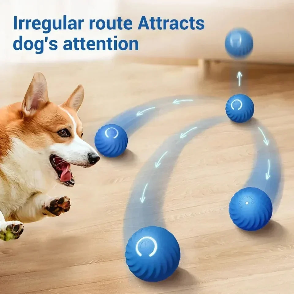 Smart Dog Toy Ball, Automatic Rechargeable Rolling Ball for Pets