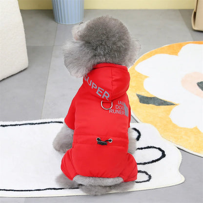 Winter Dog Jumpsuit, Waterproof Warm Coat for Small Dogs & Chihuahuas